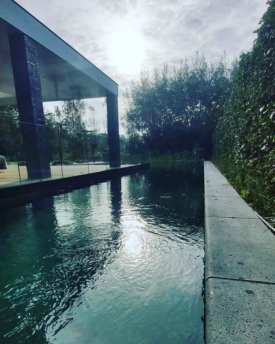 Harmonie tussen zwemvijver en tuin