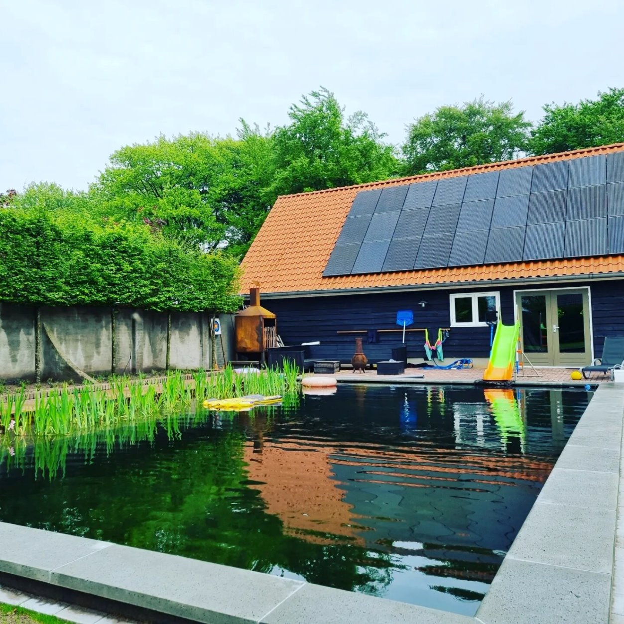 Moderne zwemvijver voor een actief gezin in Harderwijk